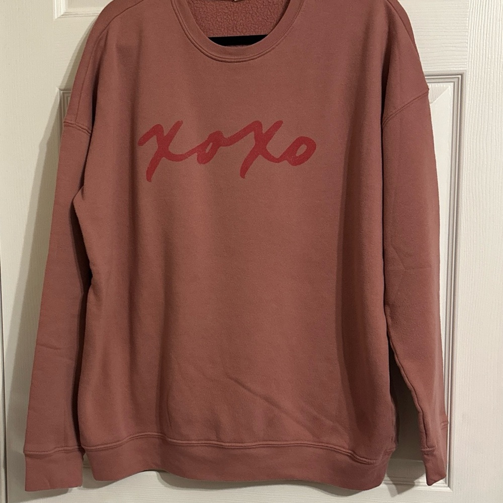 XOXO Rose Pink Crewneck Sweater